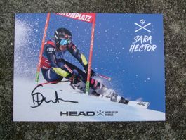 SARA HECTOR (SWE) AUTOGRAMMKARTE TOP