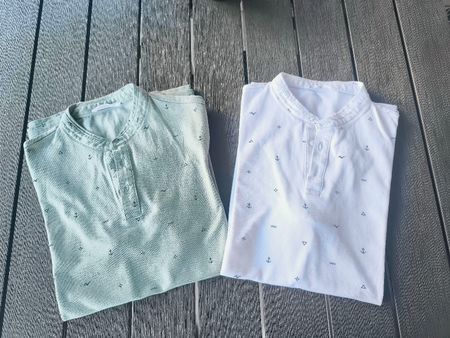 set 2 t-shirt Pastellgrün und weiß, Größe M, nur 2 Mal getr.