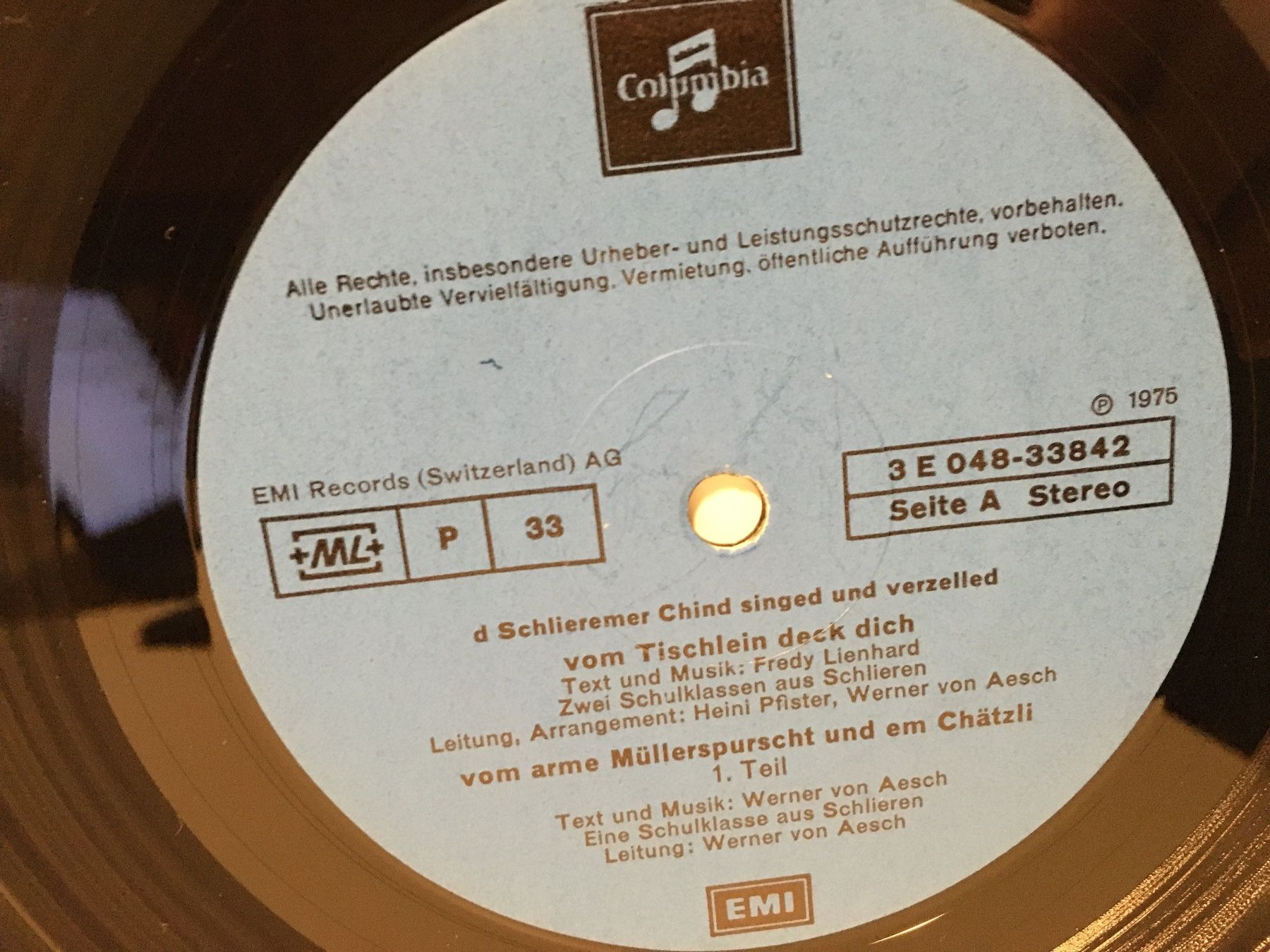 Dischi in vinile: Schallplatte - d Schlieremer Chind - EMI - 1975 – Usato da Andwil SG venduto da Rainboli 6
