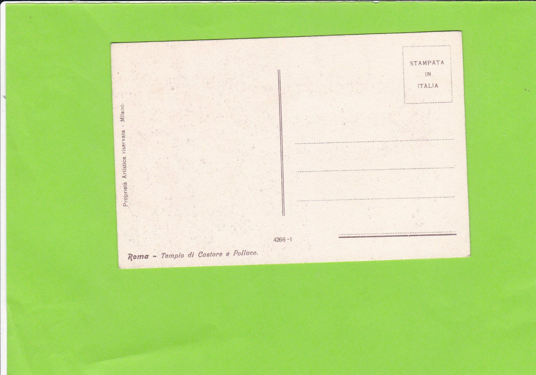 Cartes postales: Roma-Tempio di Castore e Polluce – D'occasion à St. Peterzell par neckertal 1