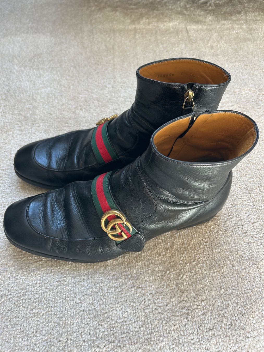Scarpe da uomo: Gucci Stiefeletten, Grösse 43, schwarz – Usato da Stansstad venduto da Penne0