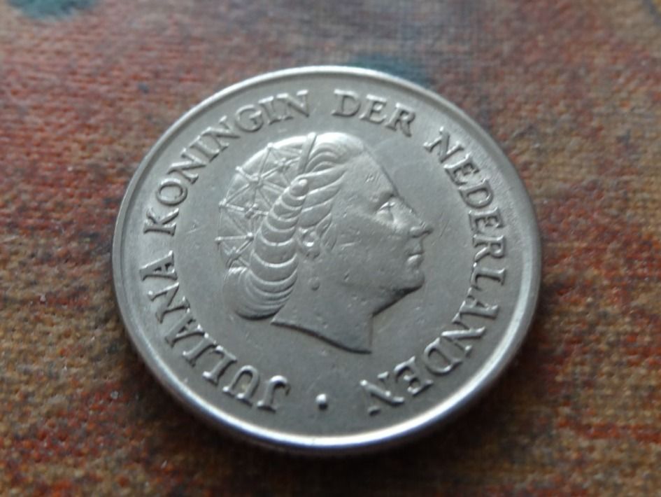 Tutti le monete: PAYS-BAS  Nederland  25  Cent  1960 – Usato da Romanel-sur-Lausanne venduto da Swift13 1