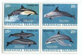 Briefmarken "Delfine". Marshallinseln