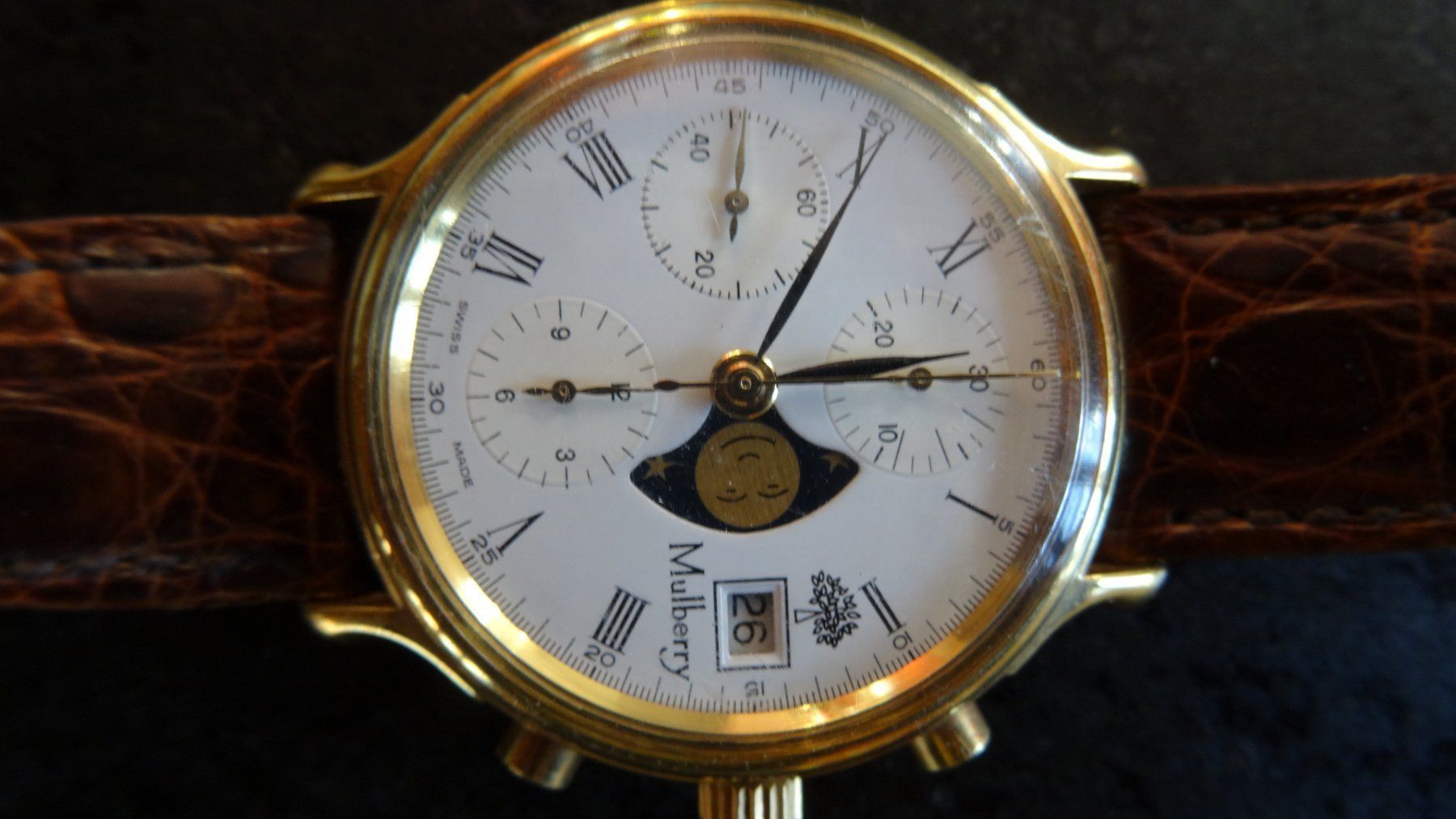 Orologi: Mulberry Chrongraph Mondphase 37mm – Usato da Sulz LU venduto da simula2 1