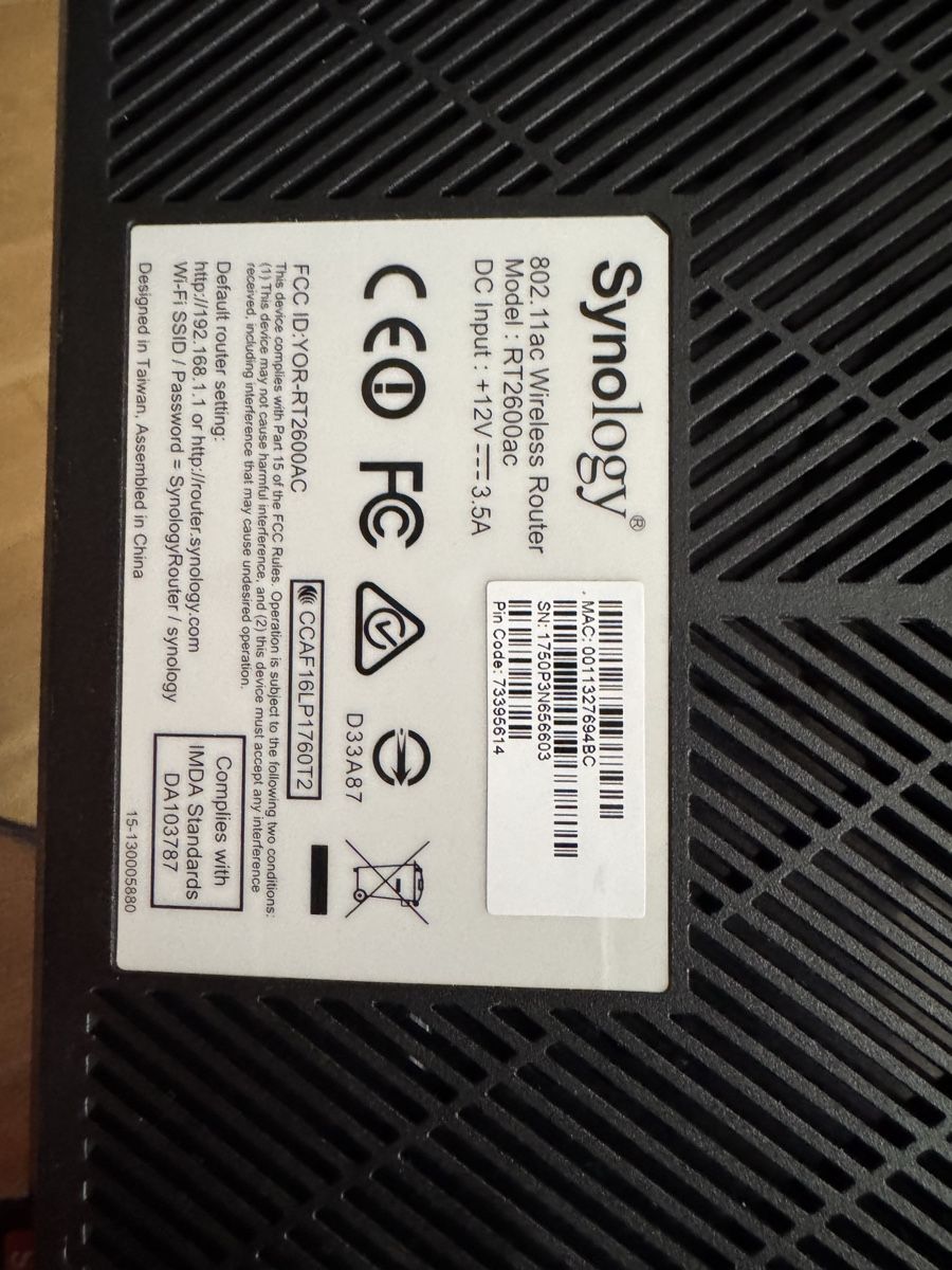 Synology Modem & Router: Wireless Router Synology Model RT2600ac – Nuovo (secondo la descrizione) da Gland venduto da isa_g01 2