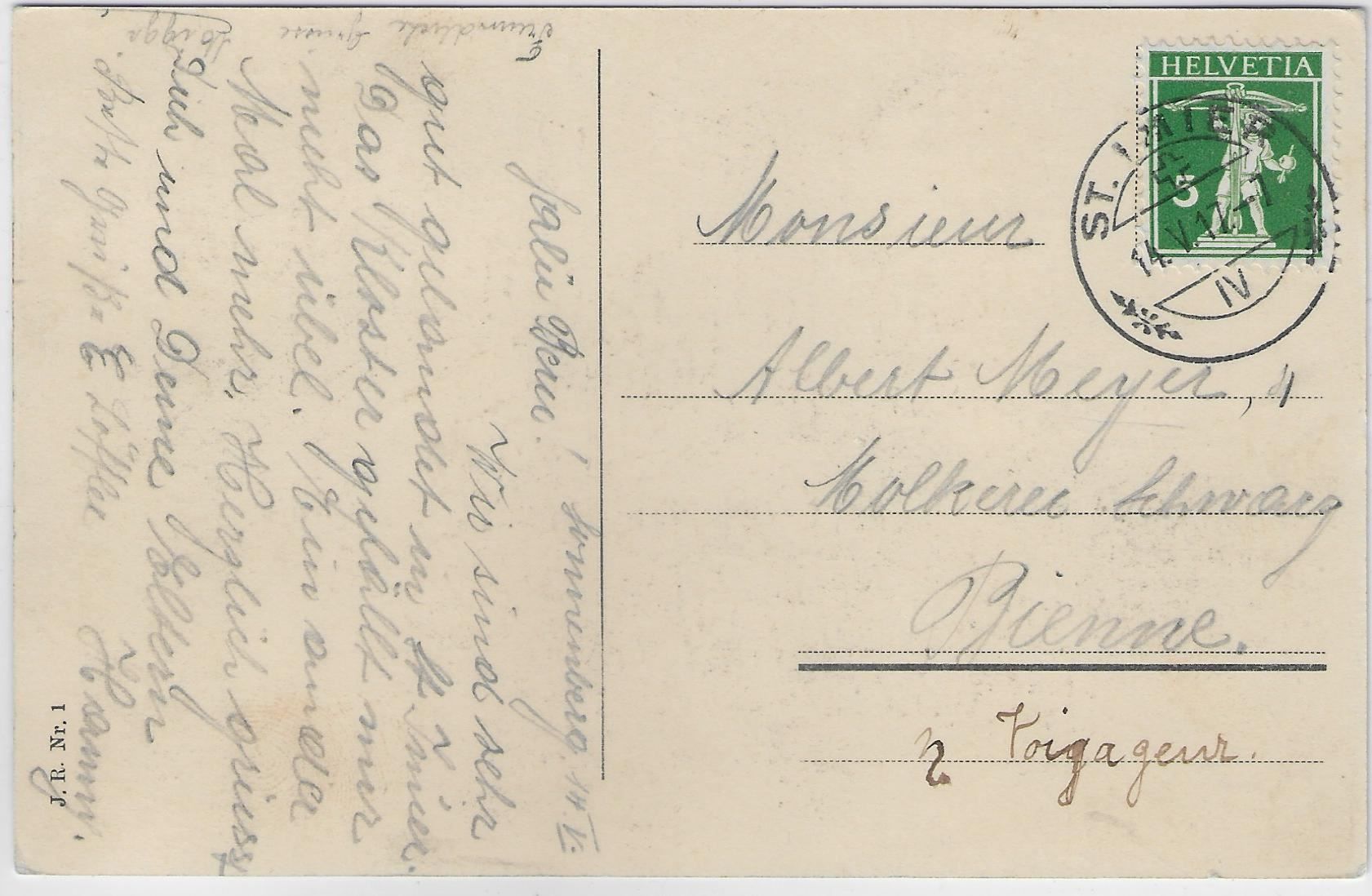Cartes postales: St. Imier - Ecole menagere – Antique à Ettingen par Kartenplanet 1
