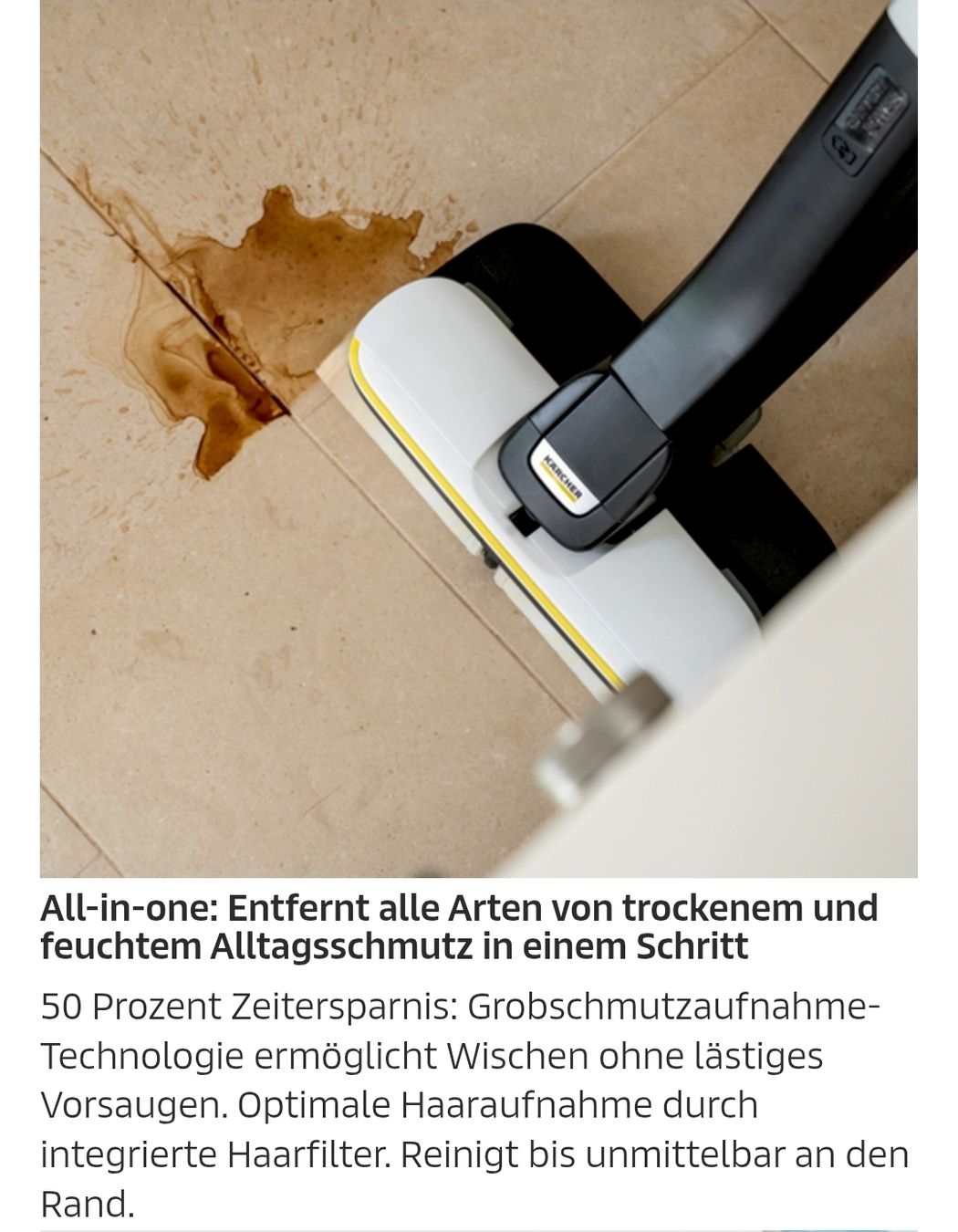 Kärcher Aspirapolveri & Accessori: Kärcher Hartbodenreiniger – Usato da Perlen venduto da GTI09 2
