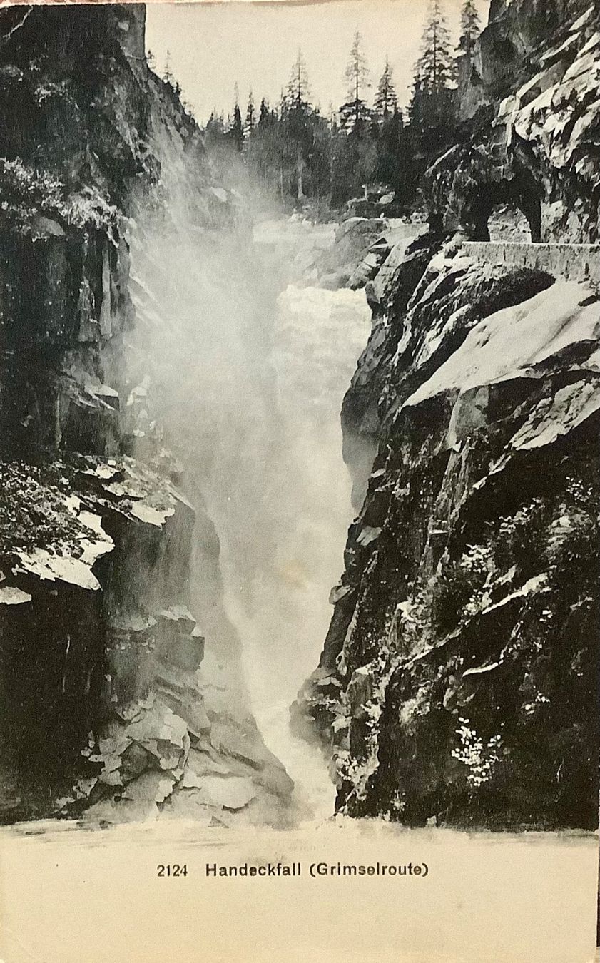 Ansichtskarten: HANDECKFALL - Grimselroute - Wasserfall - Grimselpass – Gebraucht aus Root von ENGLAND-TREASURES 1
