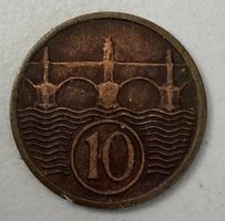 10 Heller Tschechoslowakei 1932, seltene Sammlermünze!
