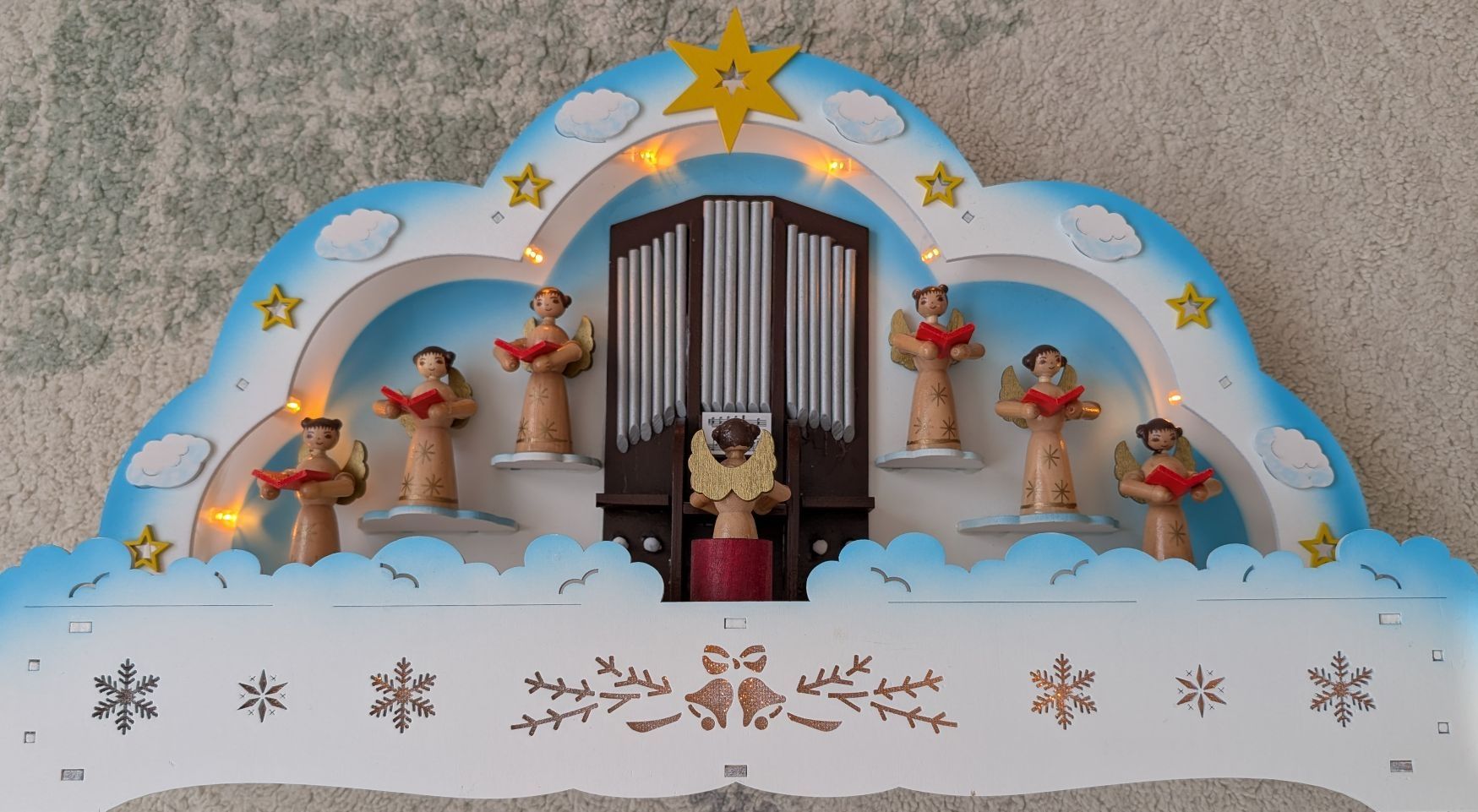 Tutte le decorazioni: Weihnachtsdekoration Engel mit Orgel beleuchtet – Usato da Stansstad venduto da Martman19