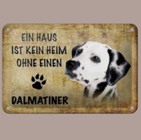 🔥 DALMATINER Hunde Blechschild 🎀 12x18cm OVP 🔥