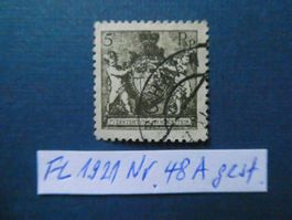 FL 1921 Nr. 48A gestempelt