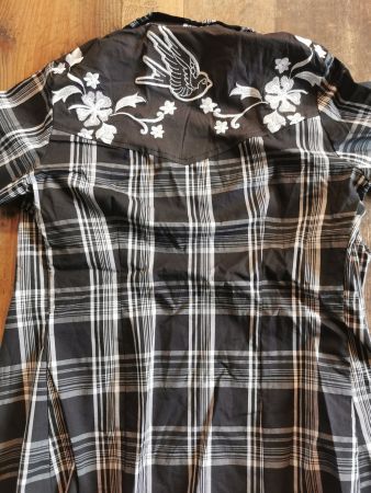 Collectif Bluse Karo Schwalben *NEU*