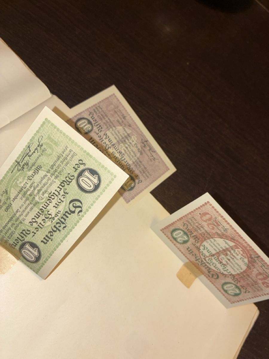 Banconote: ++Collection de billets de nécessité Notgeld anciens – Nuovo e nell'imballaggio originale da Semsales venduto da Flohmarkt. 9