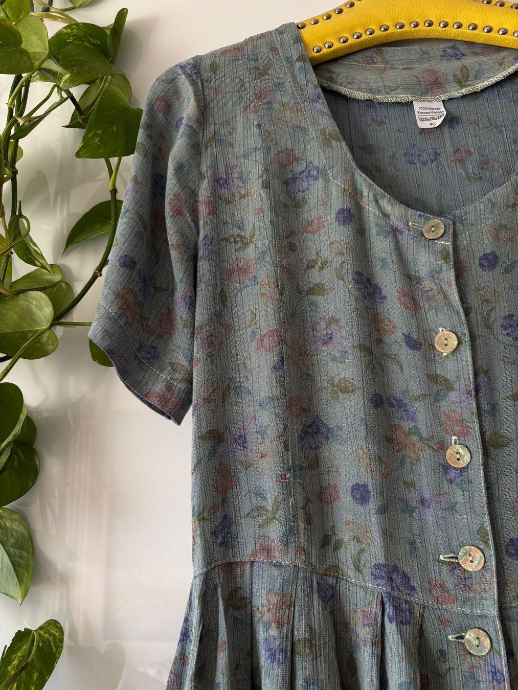 Vestiti: VINTAGE Kleid mit Blumenmuster Gr. 40 – Usato da Zürich venduto da missmodernage 2
