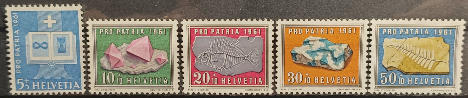 Alle Briefmarken: 1961 Pro Patria Satz postfrisch** – Gebraucht aus Dübendorf von goeggi79