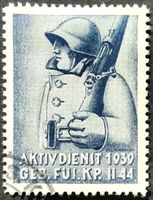 Soldatenmarke 2.WK, Gebirgs Füs Kp II/44, Wi Inf 339