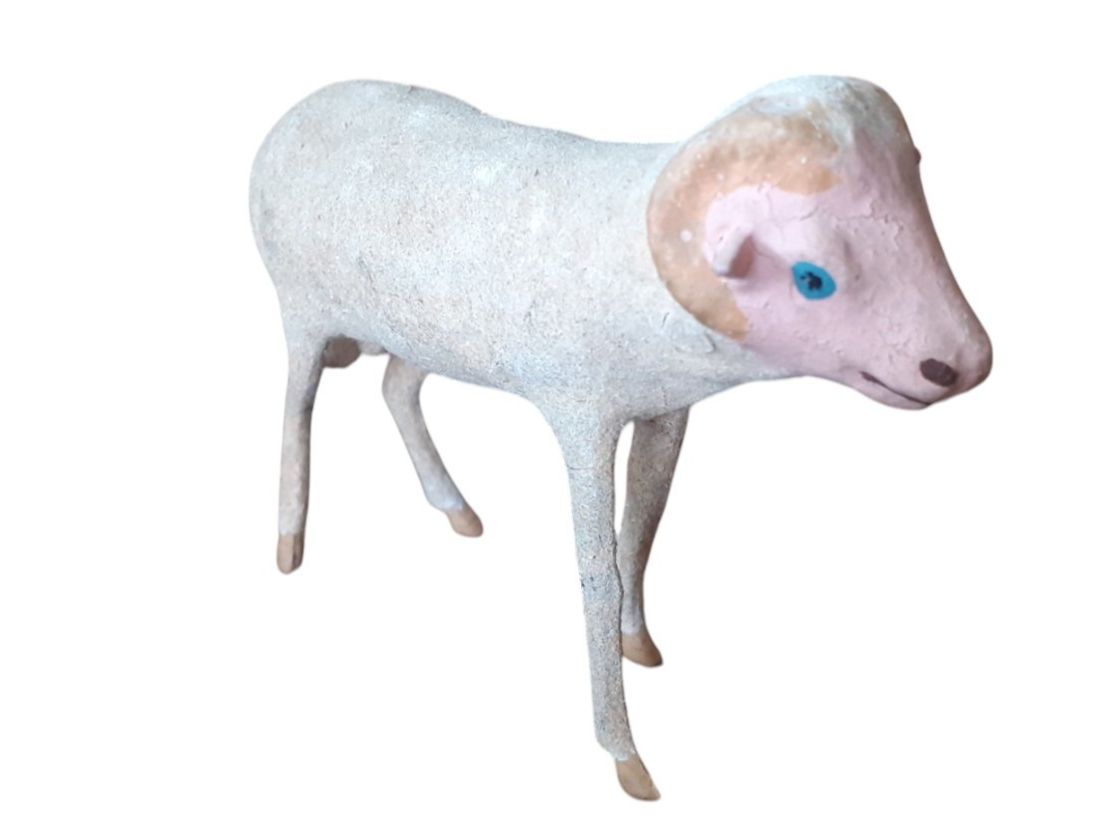 Statuette: Krippenfigur Schaf antik – Usato da Mörschwil venduto da antiksalon 4