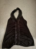 Damen Top Schwarz Grösse M