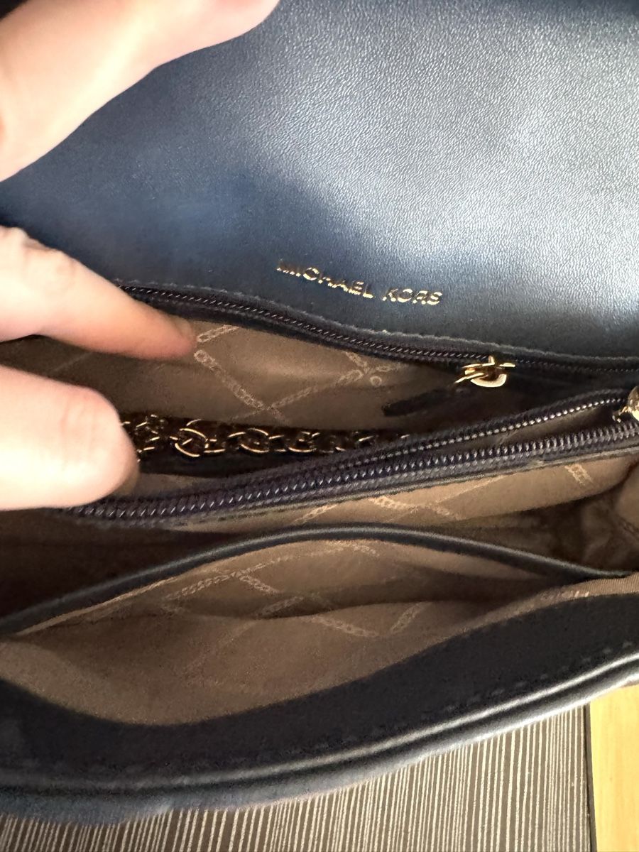 Michael Kors Borse da donna: Lammleder Damentasche von Michael Kors in Dunkelblau – Nuovo (secondo la descrizione) da Spreitenbach venduto da TheStyleAtelier 4
