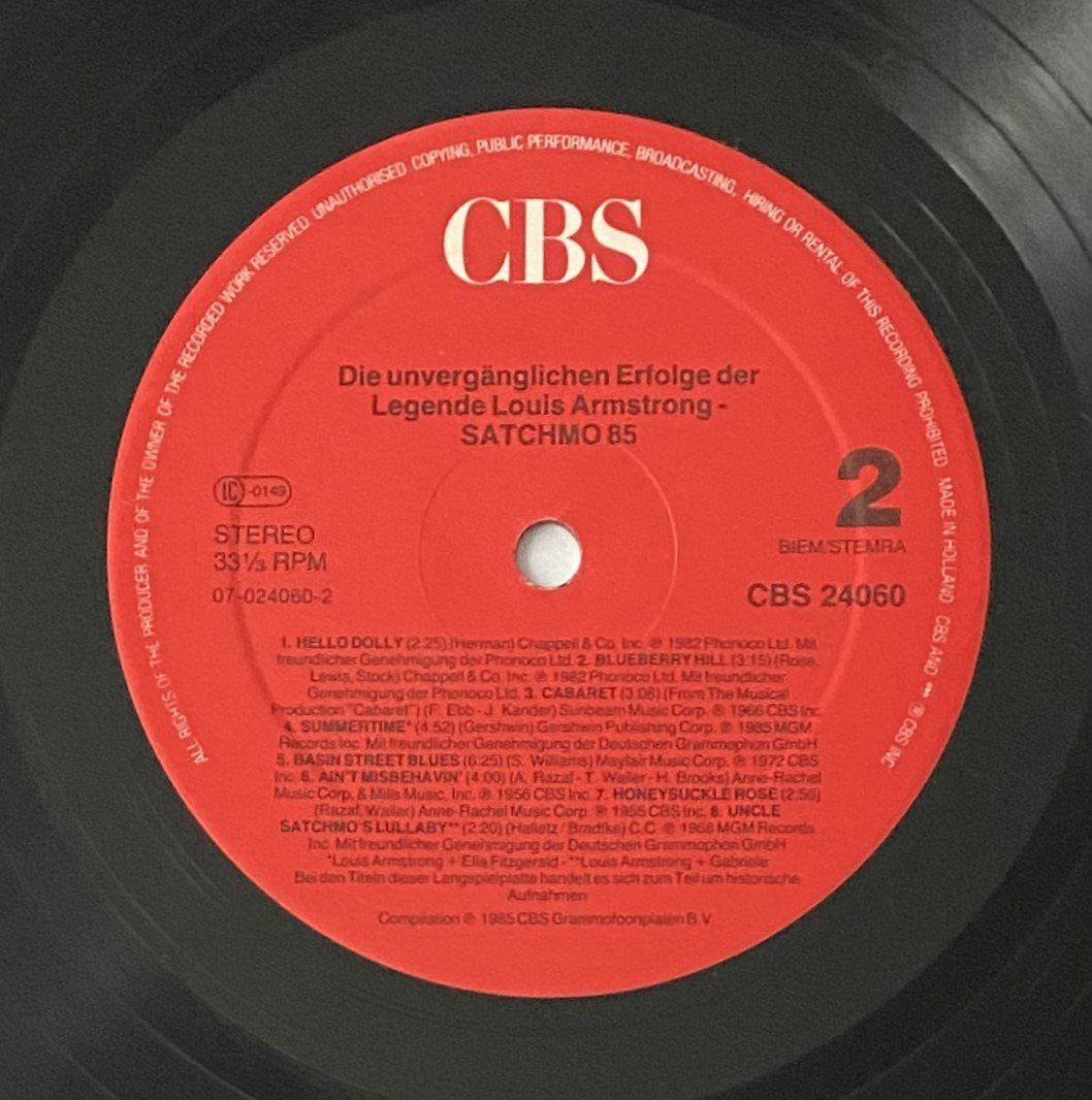 Dischi in vinile: Louis Armstrong, Satchmo '85 – Nuovo (secondo la descrizione) da Flums venduto da Empe1 3