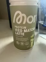 Morn Protein Iced Matcha Latte Pulver 1/2 scoop weg