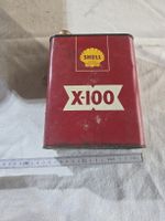 Shell X-100 Blechkanister Oldtimer Rarität Deko Herbst