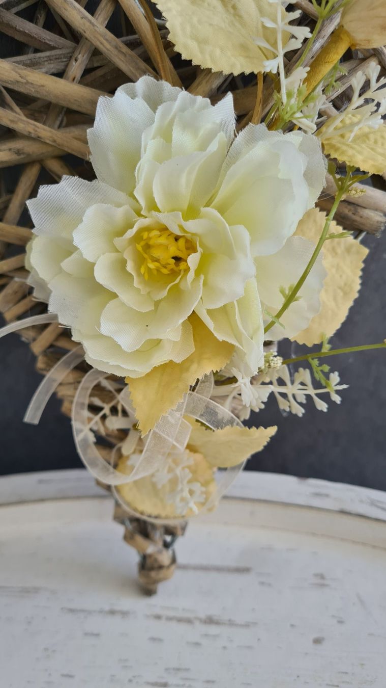 Alle Dekorationen: Shabby- chic Herz mit Blumen Unikat – Neu und originalverpackt aus Böttstein von decodor-angi 5