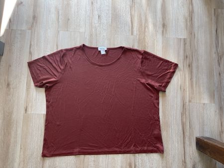T-shirt Peter Hahn Soie  50 orange brun neuf