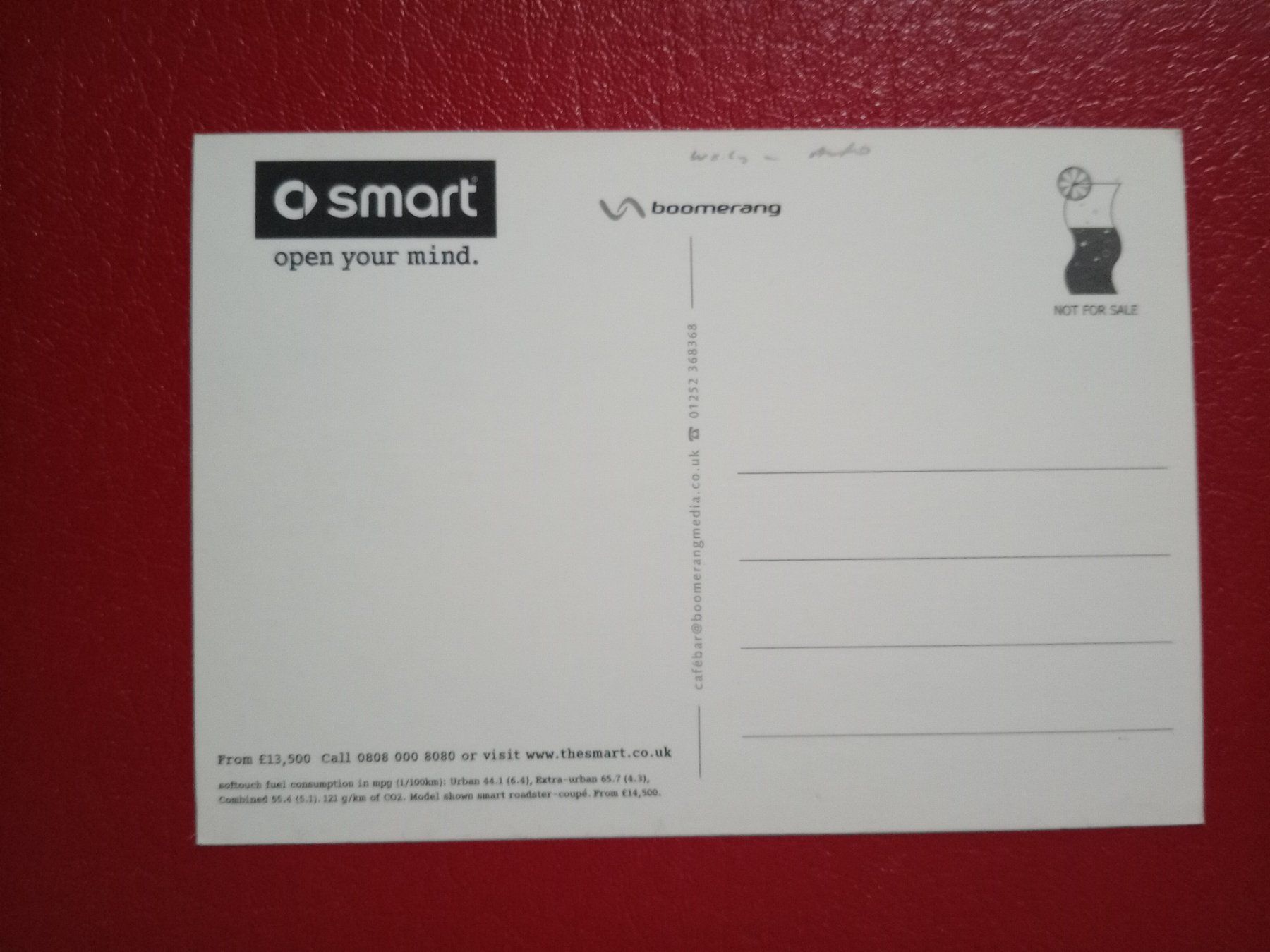 Cartoline postali: Ak Auto Werbung Smart Desire – Usato da Küttigen venduto da Melisch1000 1