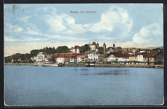 Cartes postales: AK Nyon, Vue Générale, 1911 – D'occasion à Berlin par bartko-reher
