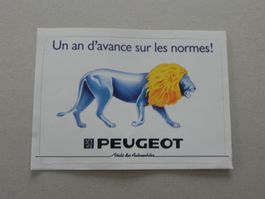 Abziehbild Kleber ca.von Jahr 1980 France Automarke Peugeot