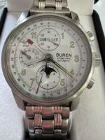 Herrenuhr Buren Grand Prix Automatic Chronograph Stahl