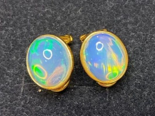 Ohrringe & -stecker: Luxus Opal Ohrringe, Goldig, 925 Silber – Neu (gemäss Beschreibung) aus St. Gallen von GIULESGG 2