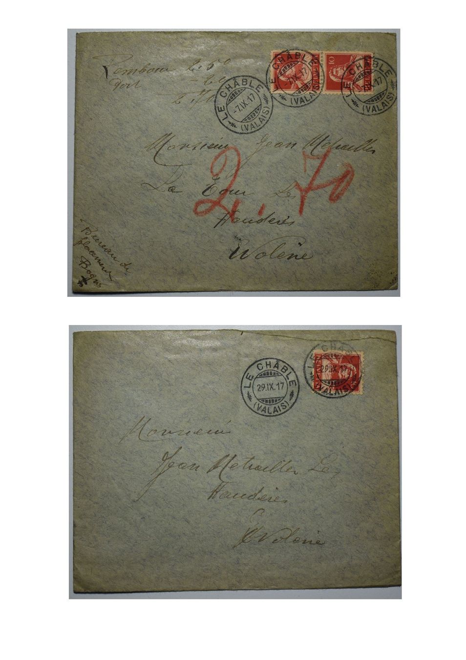 Buste & buste per spedizione: Lot de letrres anciennes – Usato da Petit-Lancy venduto da Pimose 2