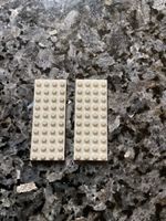 2 Lego Platten 4 x 10 Noppen, weiss