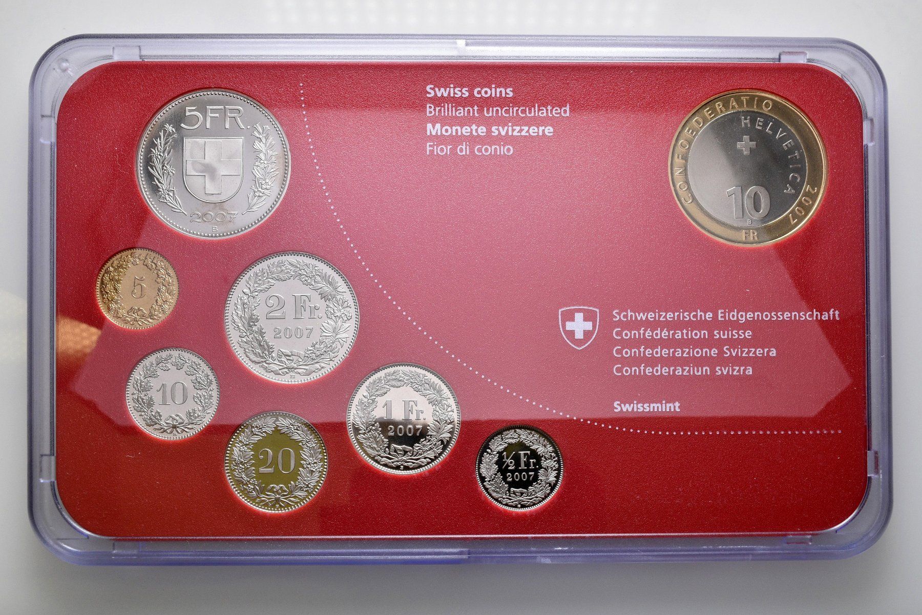 Alle Münzen: Schweiz. 2007. Münzsatz Swissmint. Steinbock - stgl – Neu (gemäss Beschreibung) aus Solothurn von Numis_4500 2