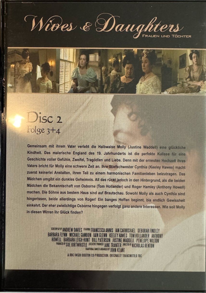 Tutti i DVDs: 3 DVDs  WIVES & DAUGHTERS von Elizabeth GASKELL'S – Usato da Wisen venduto da gigisna 4