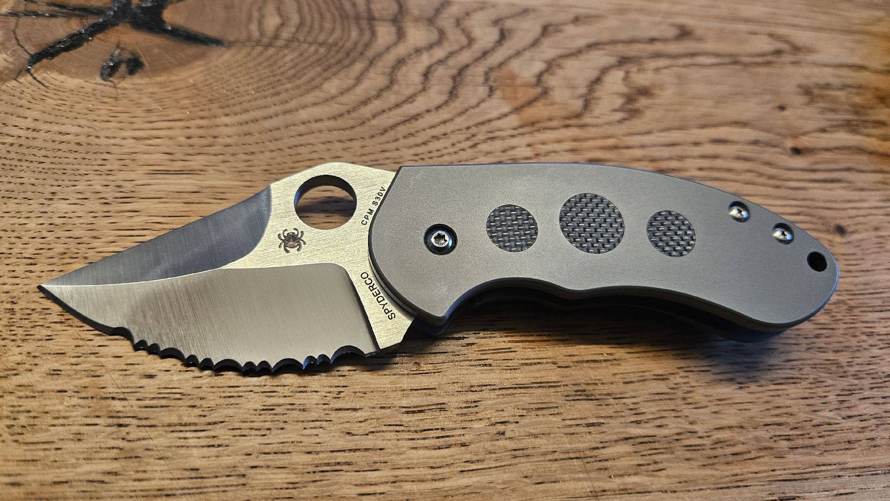 Spyderco Coltelli tascabile: Spyderco Burch Chubby Unikat – Nuovo (secondo la descrizione) da Buchs AG venduto da thebull01
