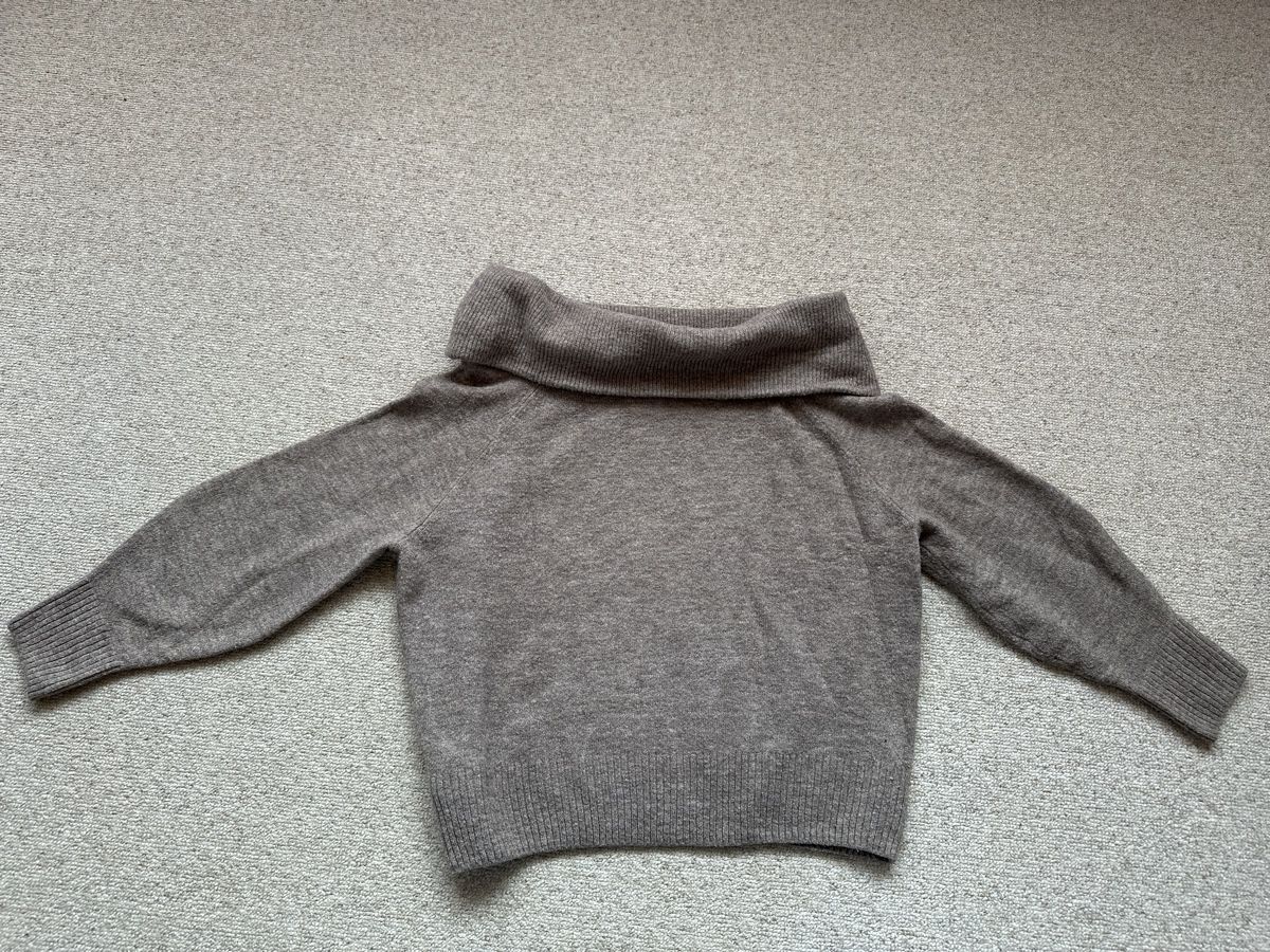 H&M Pullover & Sweatshirts: H&M Strickpullover mit Rollkragen grau braun Grösse S – Gebraucht aus Buchs AG von Dasmusstduhaben 3
