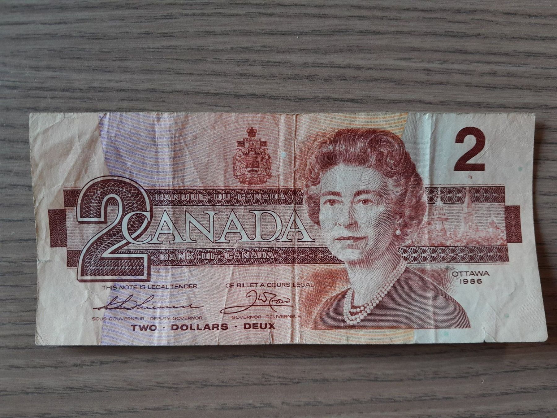 Banconote: Banknote Kanada, 2 Dollar, 1986 – Usato da Neuheim venduto da discovery27