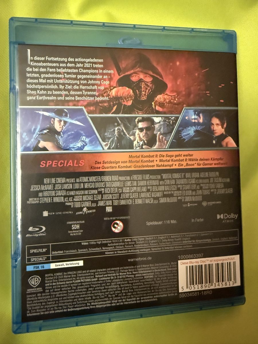Tous les DVDs: MORTAL KOMBAT II Bluray – Neuf (Voir description) à Aarau par Panjo3 1