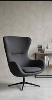 Sessel Calvin Grau/Schwarz und Drehbar von Livique NP: 899.-