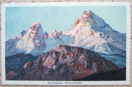 AK BERGGESICHTER : BERCHTESGADEN - WATZMANNFAMILIE
