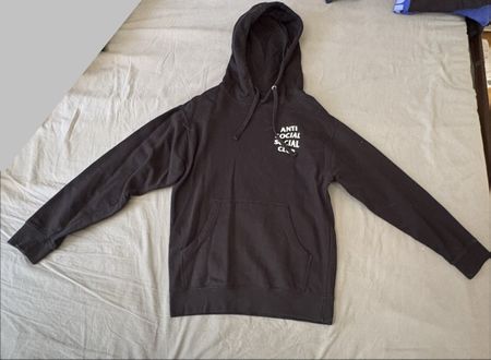 Pull Anti Social Social Club 4k Kkoch noir taille S