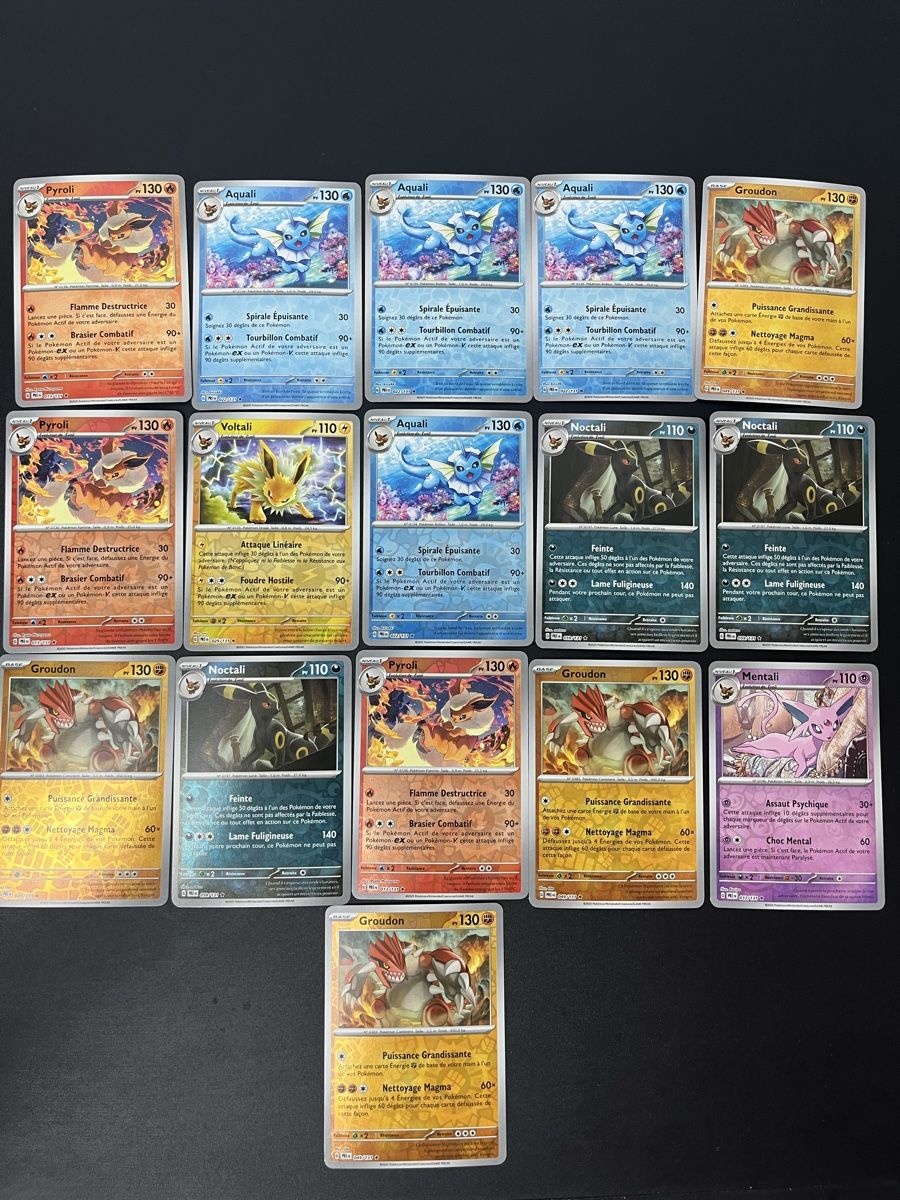 Pokémon Carte collezionabili: 16 cartes Pokémon Rare Reverse EV Évolution Prismatique FR – Nuovo (secondo la descrizione) da Les Avanchets venduto da lunedeneige.shop