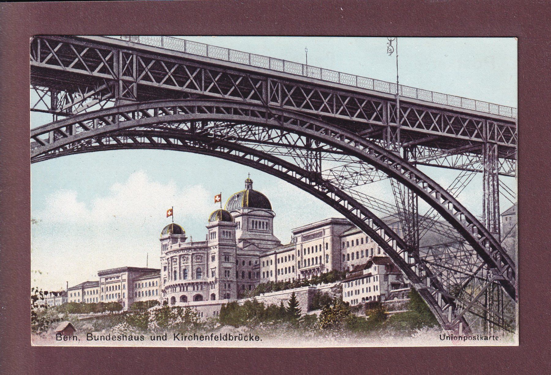 Ansichtskarten: BERN - Kirchefeldbrücke - Bundespalast – Gebraucht aus Pully von nicecards