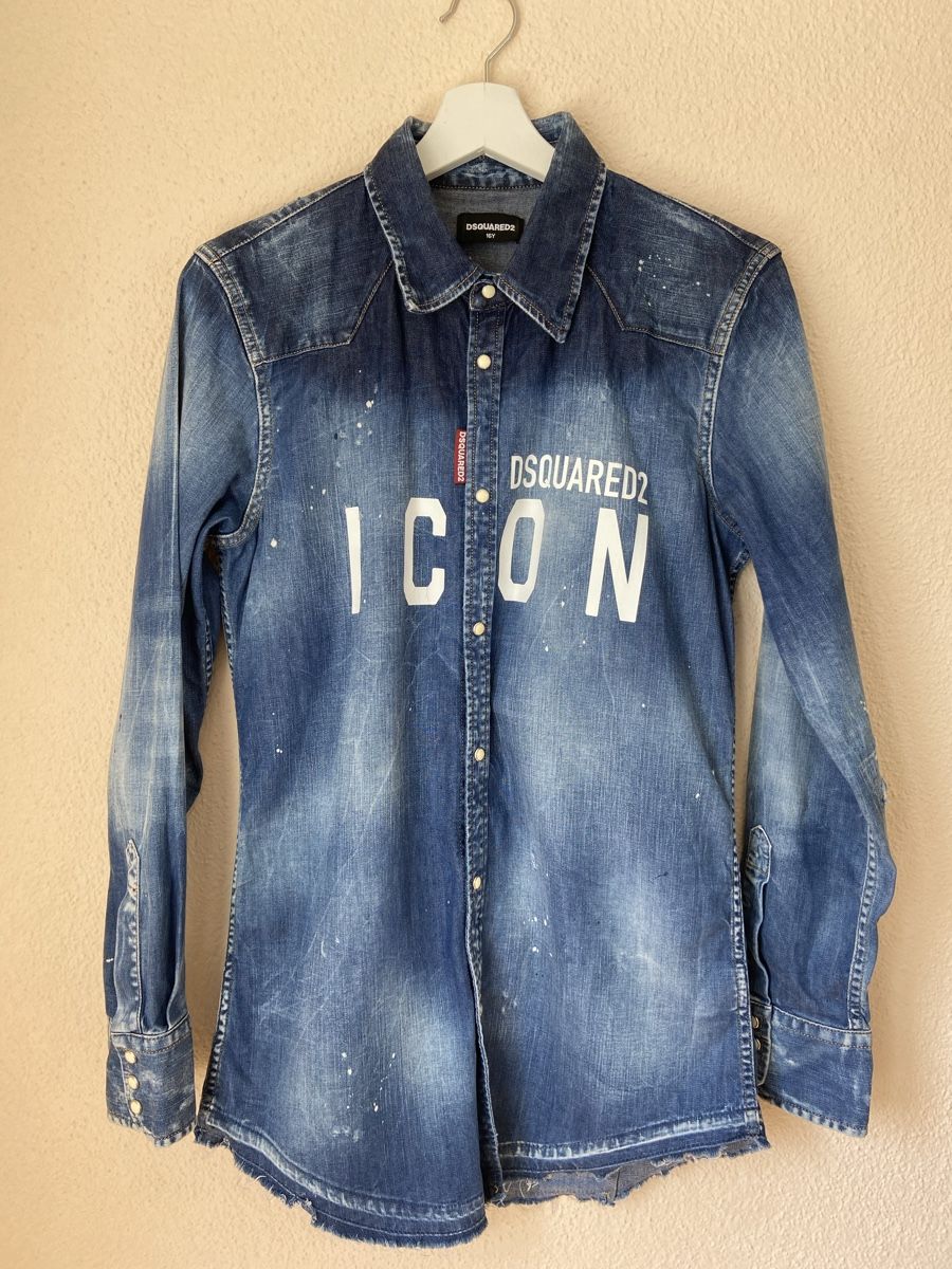 Dsquared2 Camicie, T-shirt & Polo: DSQUARED2 Jeanshemd ICON Gr. 16Y – Nuovo (secondo la descrizione) da Dübendorf venduto da Sebashop