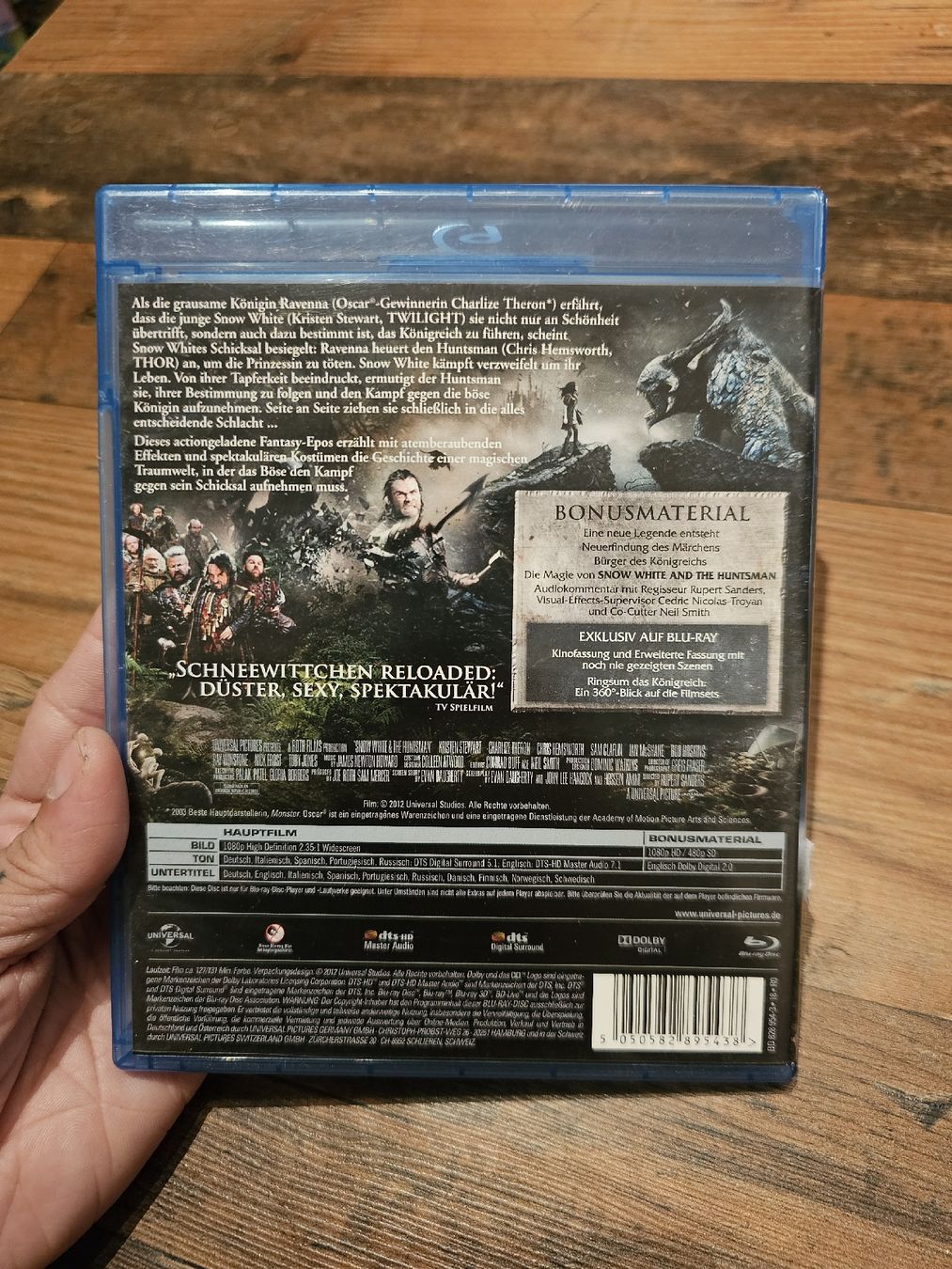Tutti i DVDs: Snow White & the Huntsman Blu-ray Disc – Usato da Solothurn venduto da nat_8yg2 1