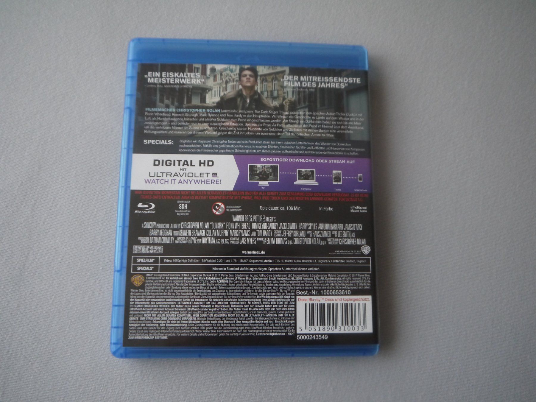 Tutti i DVDs: DUNKIRK (2017) -Christopher Nolan – Usato da Hagendorn venduto da Blaf 1